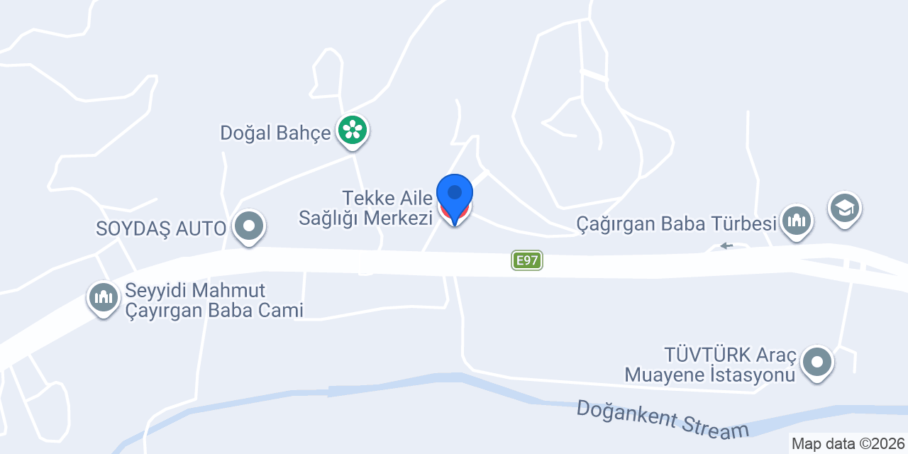 Tekke Aile Sağlığı Merkezi konumu