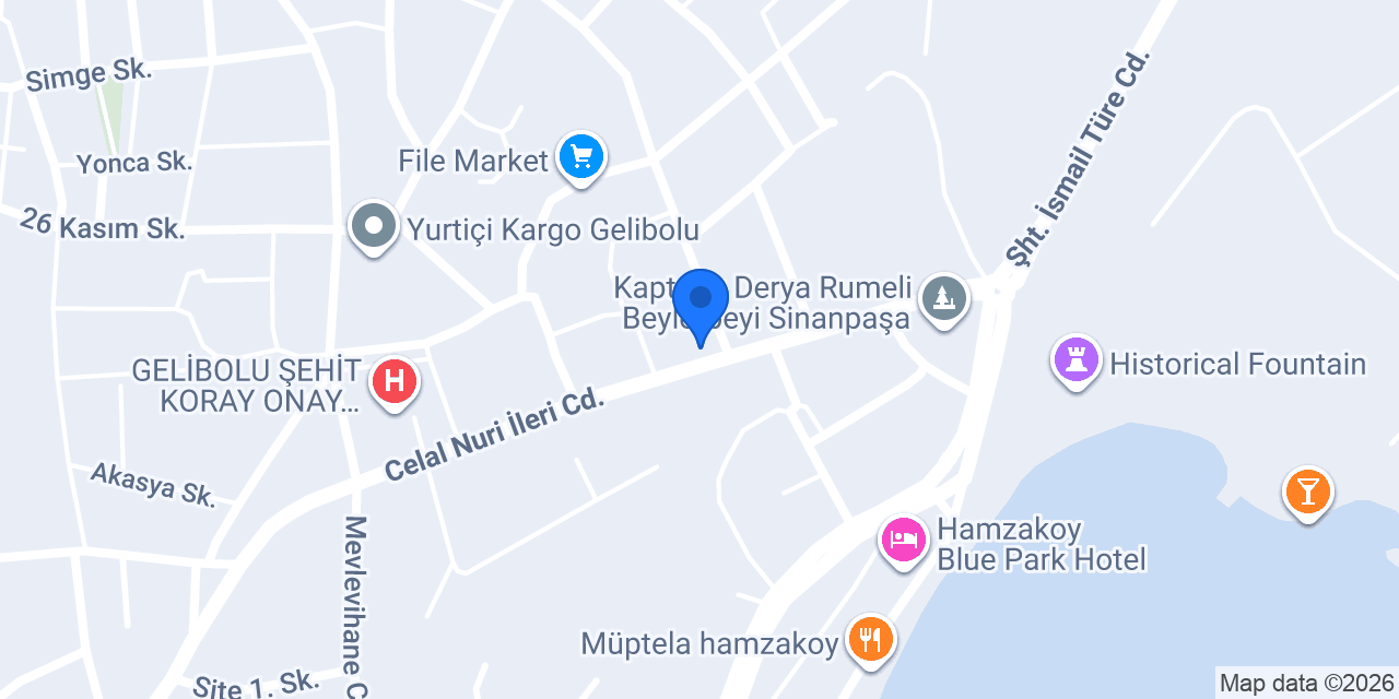 Gelibolu Otel konumu