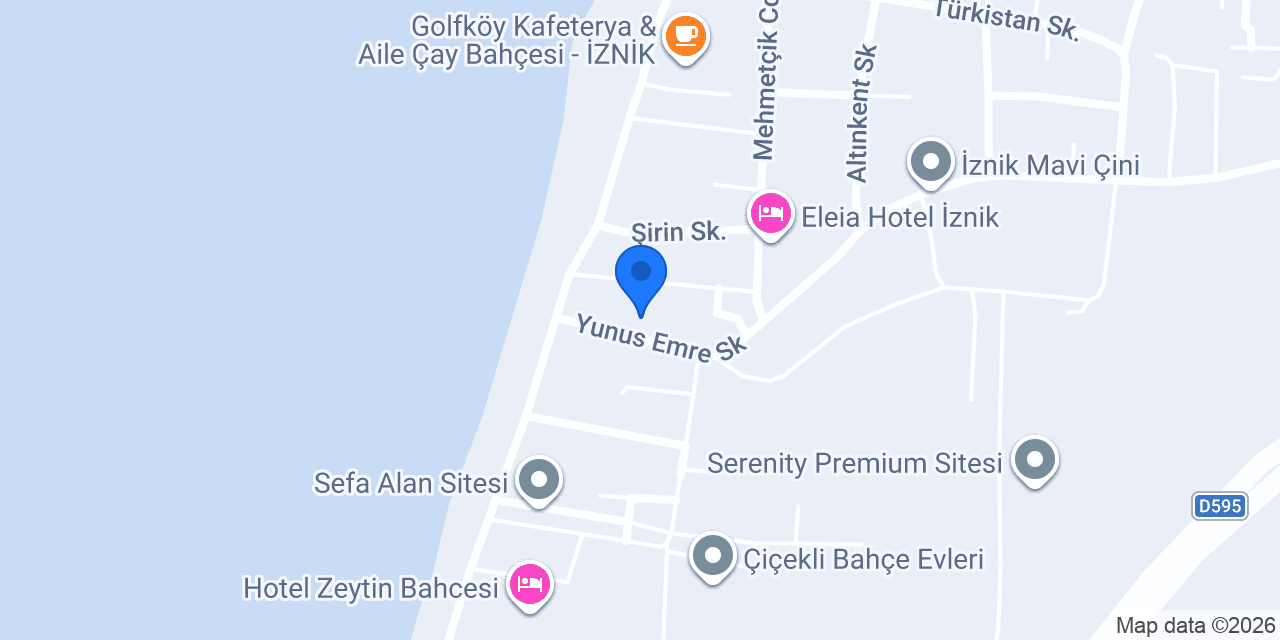 Özel Bursa İznik Anaokulu konumu