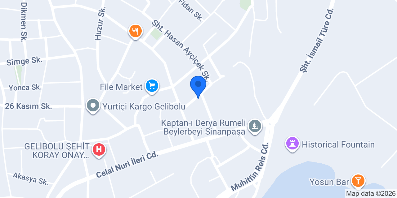 Köşk cafe konumu