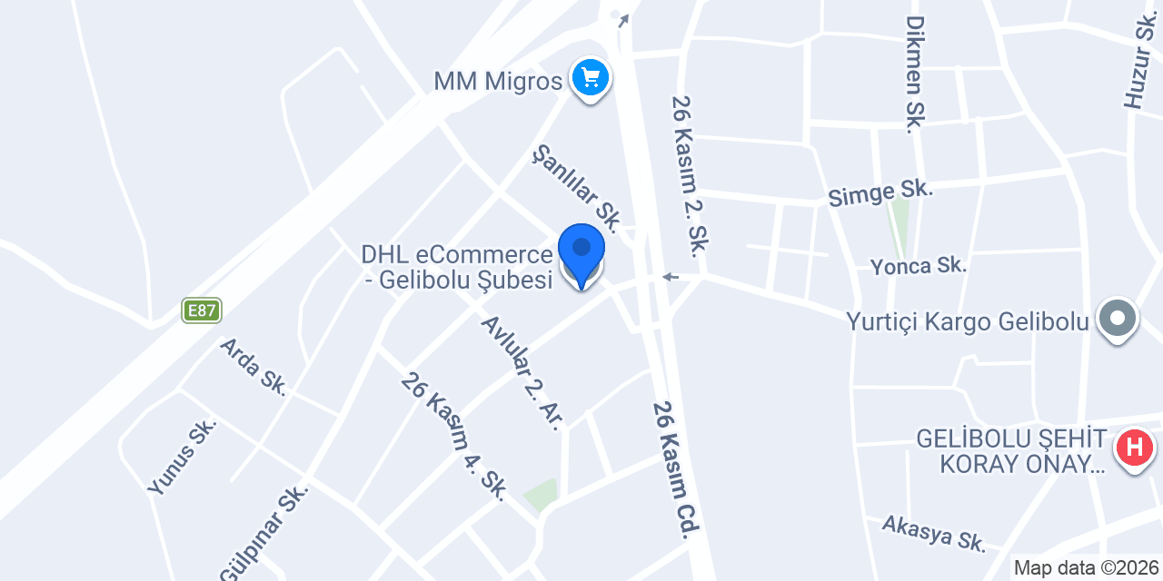 DHL eCommerce - Gelibolu Şubesi konumu