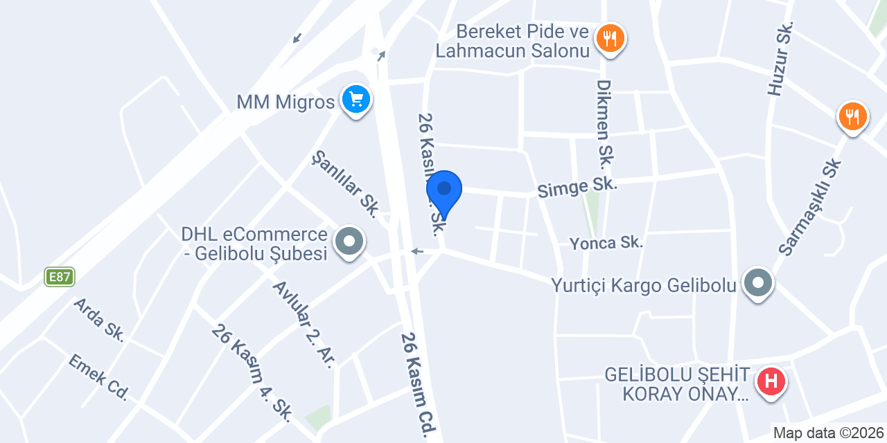 Acaroğlu Et Kasap&Steakhouse konumu