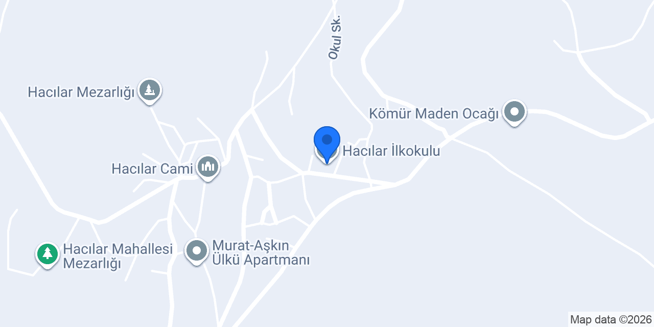 Hacılar İlkokulu konumu