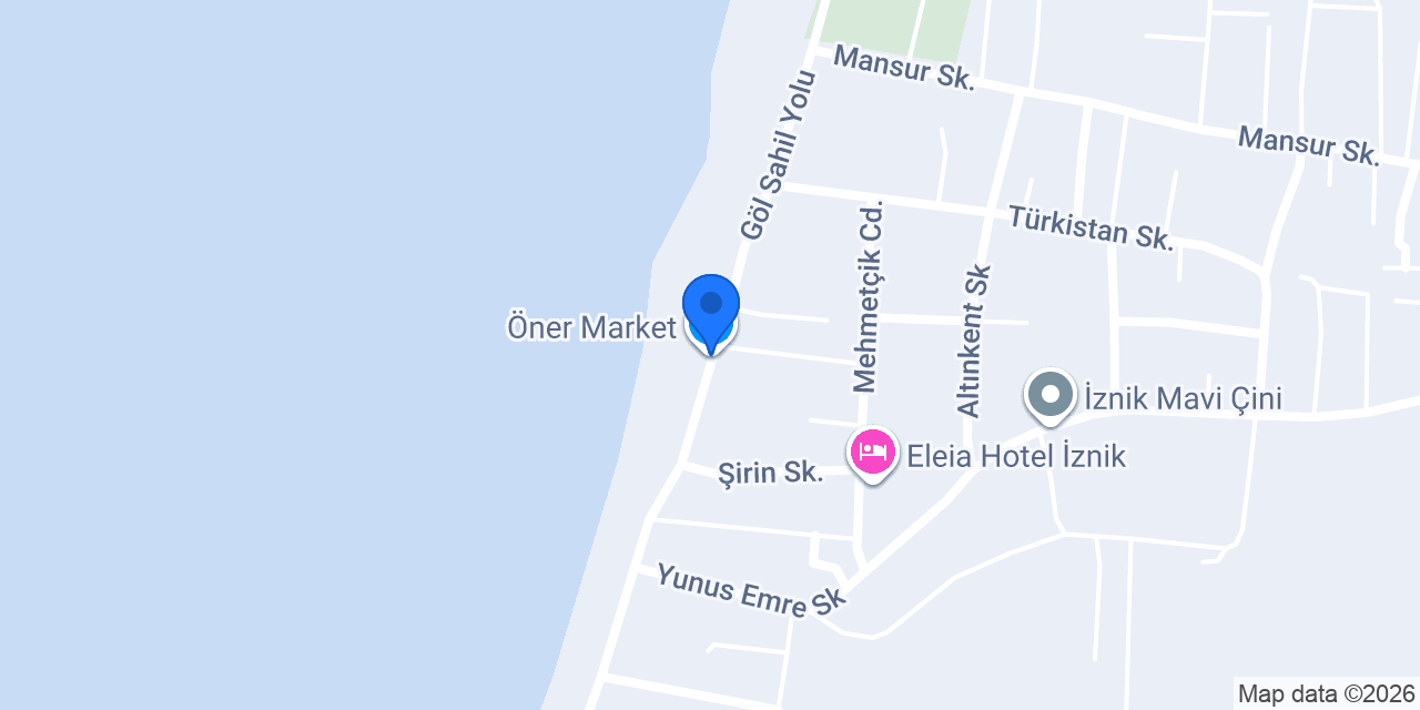 Öner Market konumu