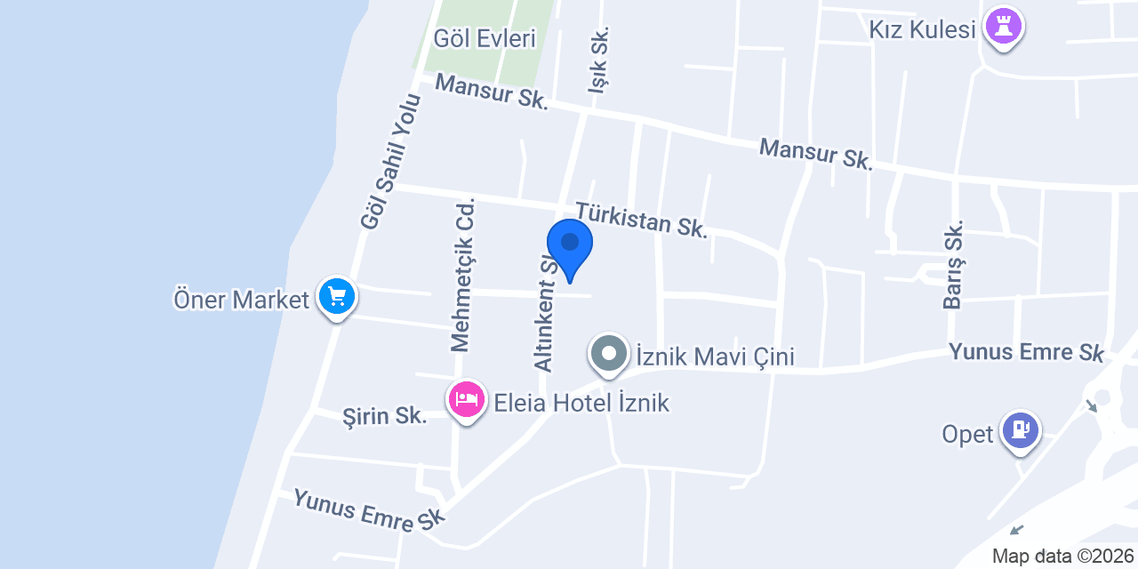 İznik Life Konutları konumu