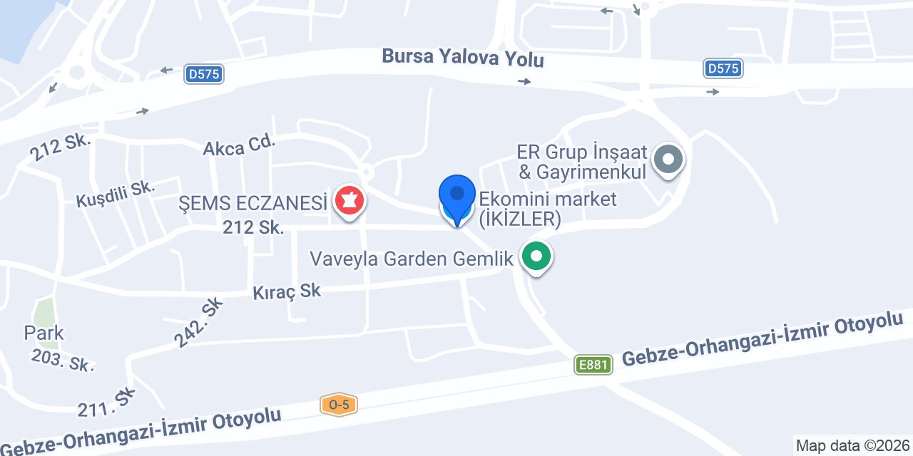 Ekomini market (İKİZLER) konumu