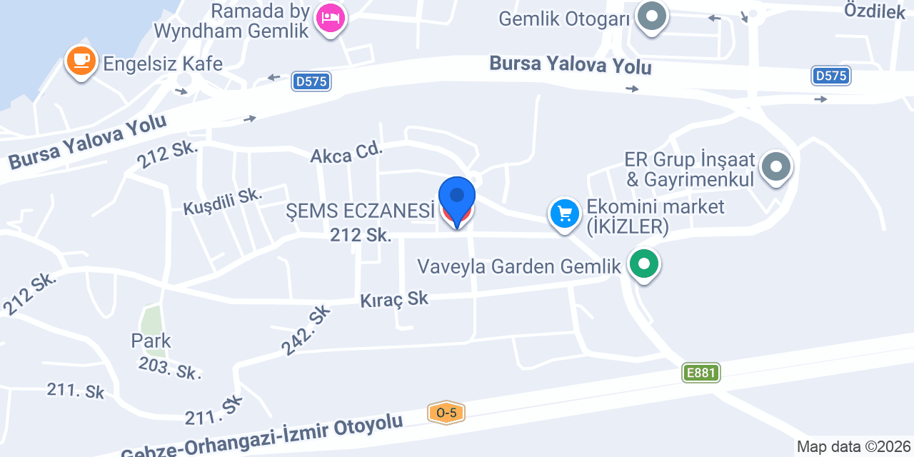 ŞEMS ECZANESİ konumu