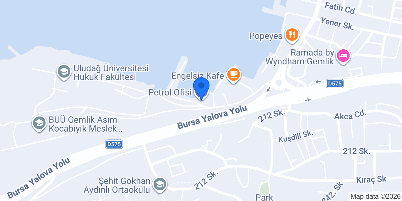 Petrol Ofisi konumu