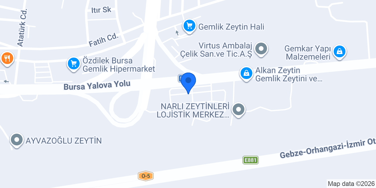 Gözde Yemek Sanayii konumu