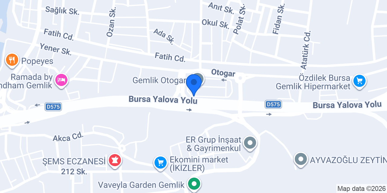 Lüks Yalova Seyahat konumu