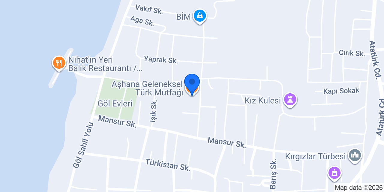 Aşhana Geleneksel Türk Mutfağı konumu