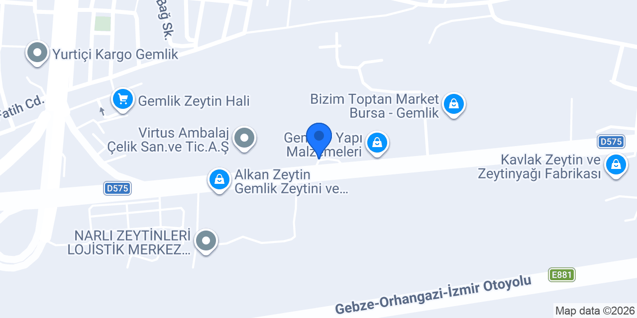YETİK ZEYTİNCİLİK(YETİK GROUP) konumu