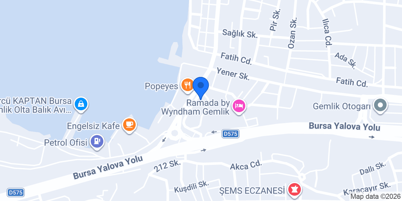 Gemlik Oto konumu