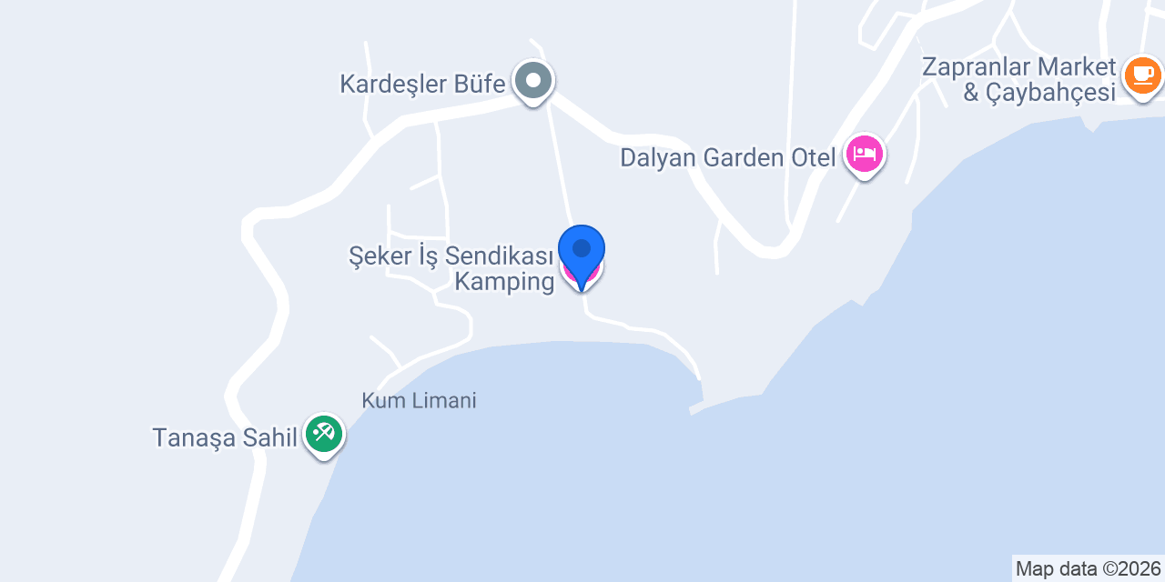 Şeker İş Sendikası Kamping konumu