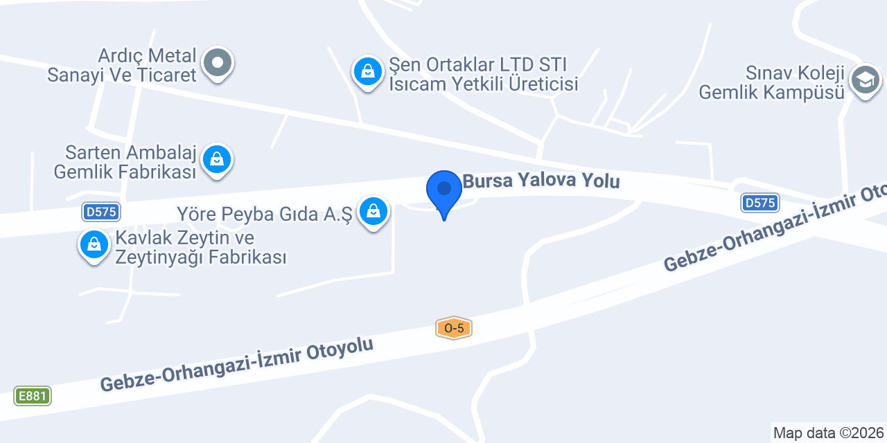 Daksan Ambalaj San. Tic. Ltd. Şti. konumu