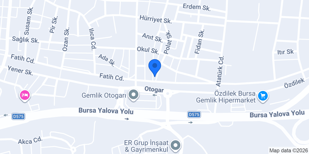 FuzulEv Bursa Gemlik Şube konumu