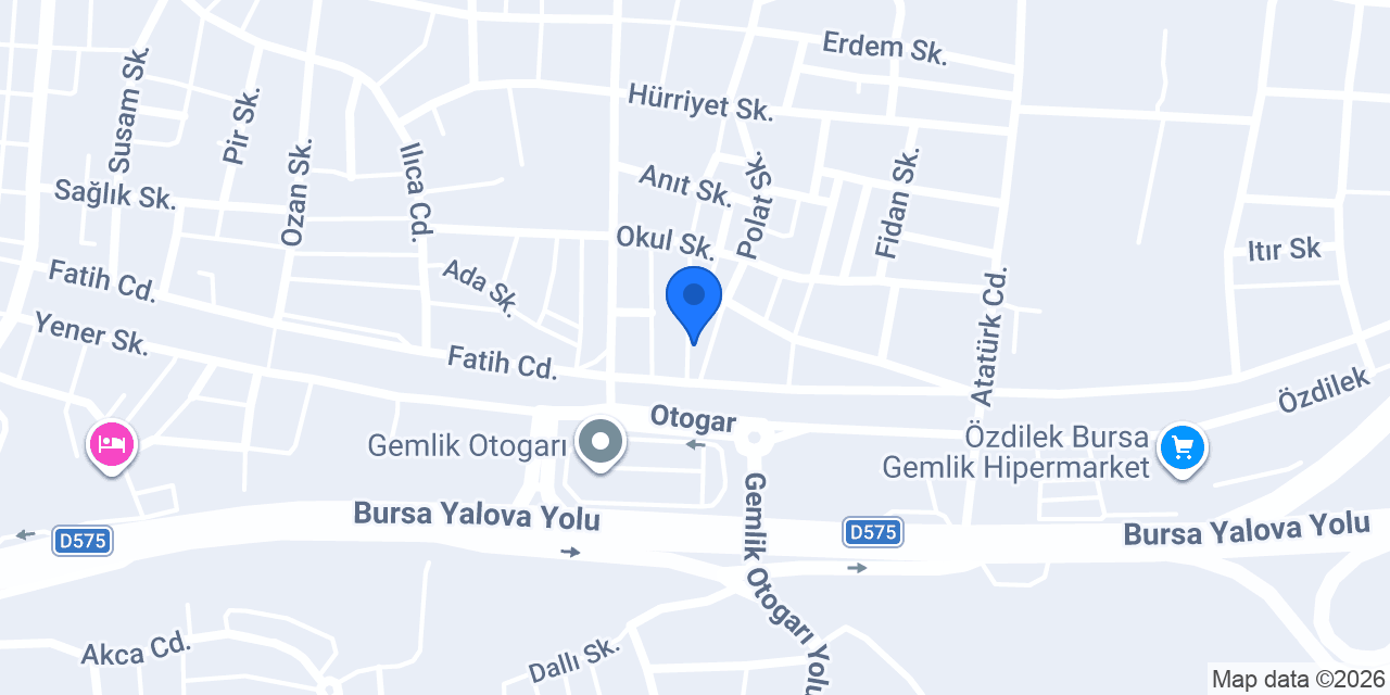 Gemlik Oto Ekspertiz konumu