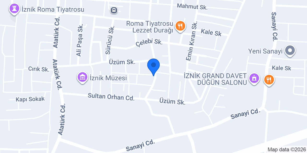 İznik Hafriyat İşleri konumu