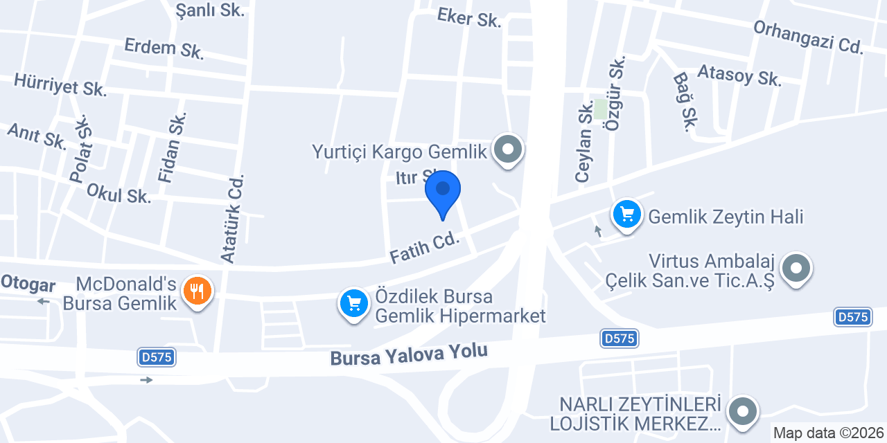 SEZER OTOMOTİV GEMLİK konumu