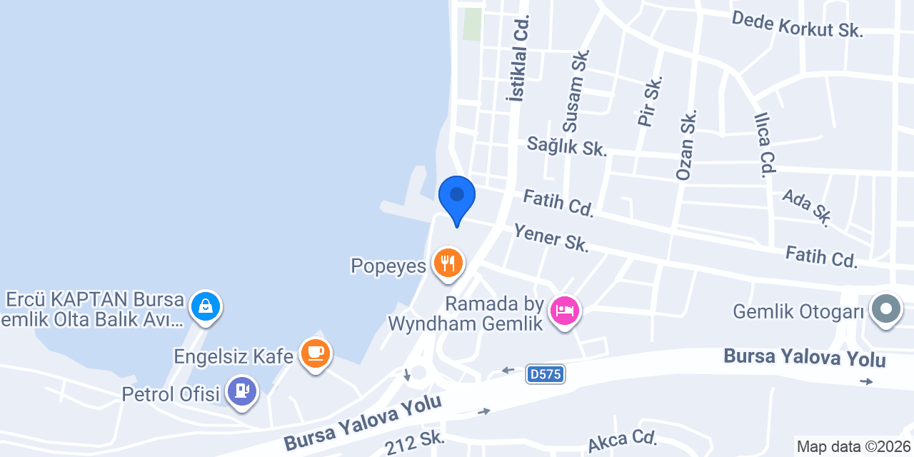 The Cups Gemlik konumu