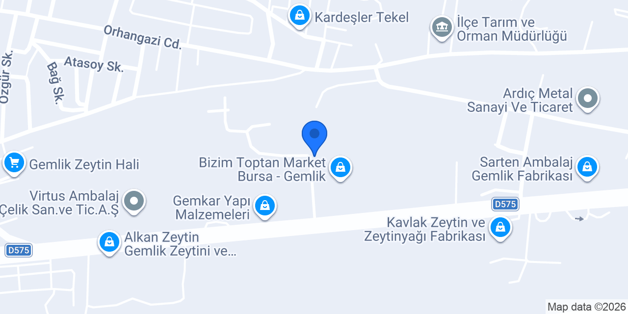 Cema Kimya konumu