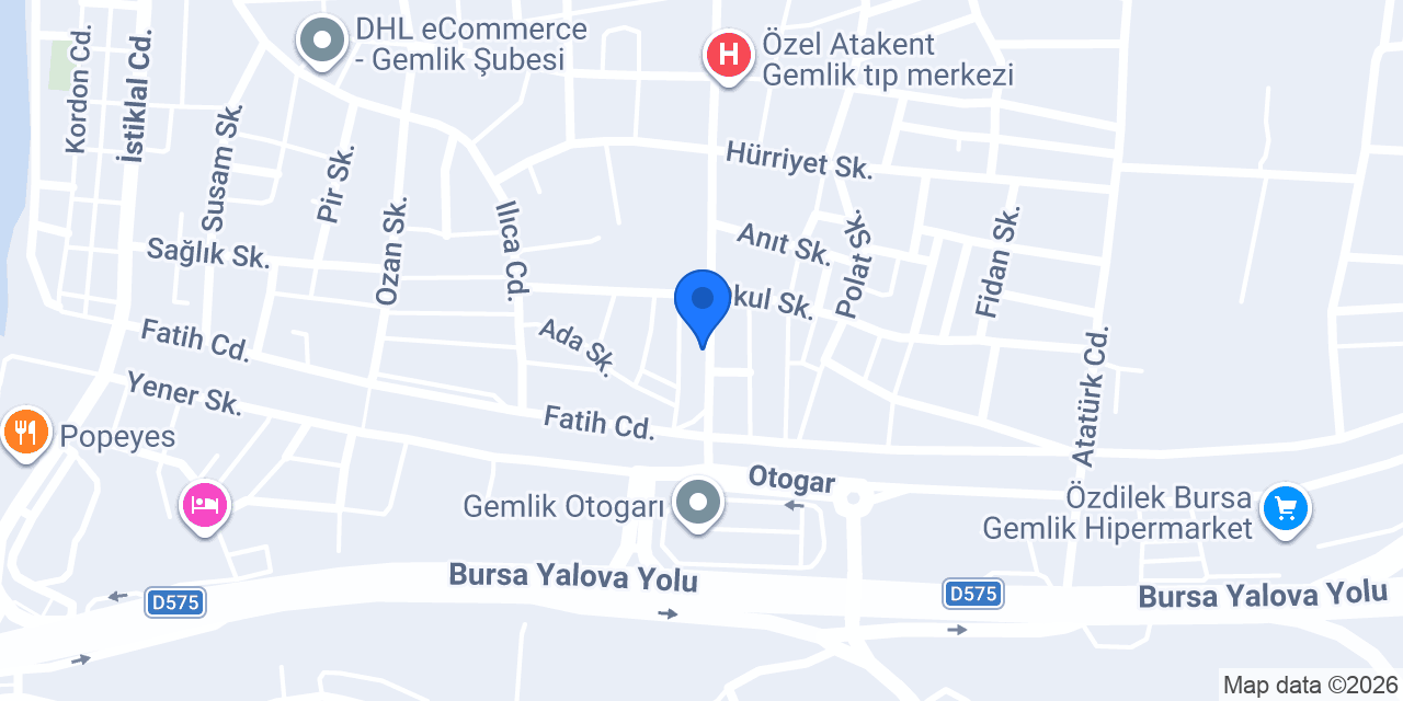 Gemlik Diş Kliniği konumu