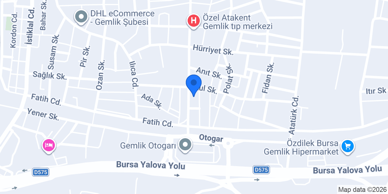 Diş Hekimi Ferit Naci İnce konumu