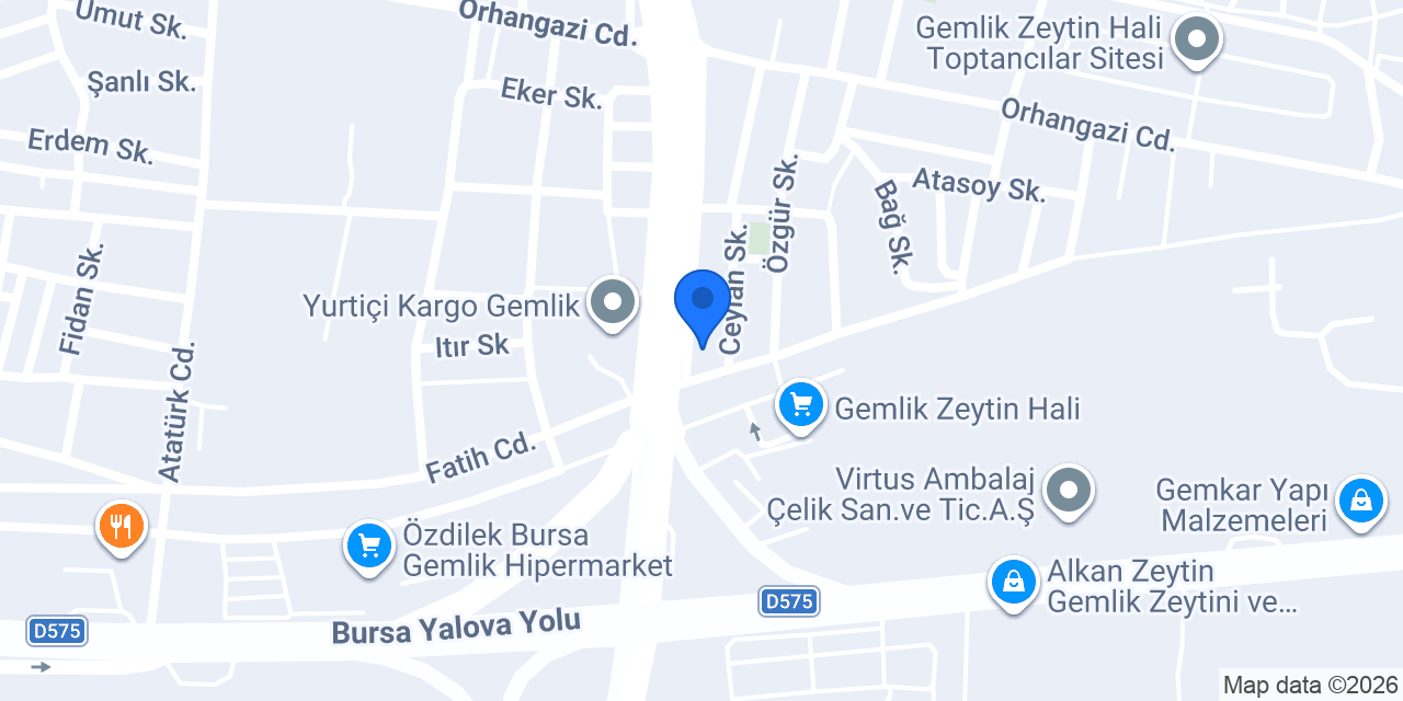 Gemlik Ticaret Borsası konumu