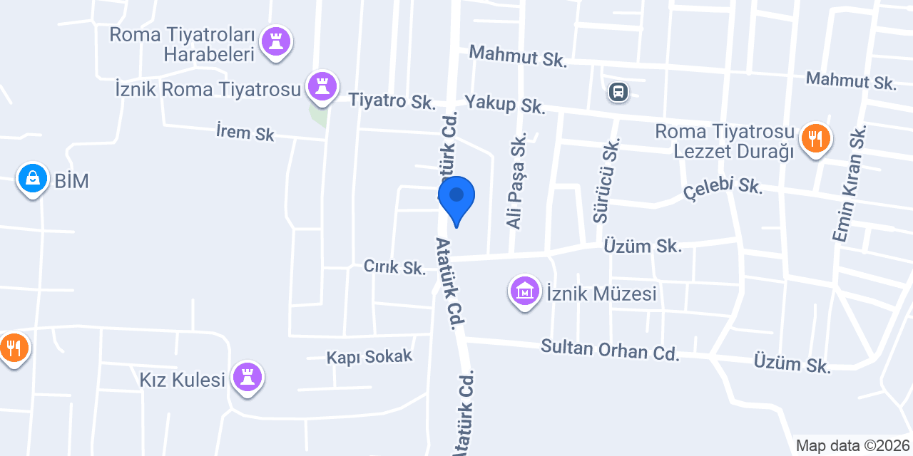 IZNIK BALLI DONDURMA VE TATLI konumu