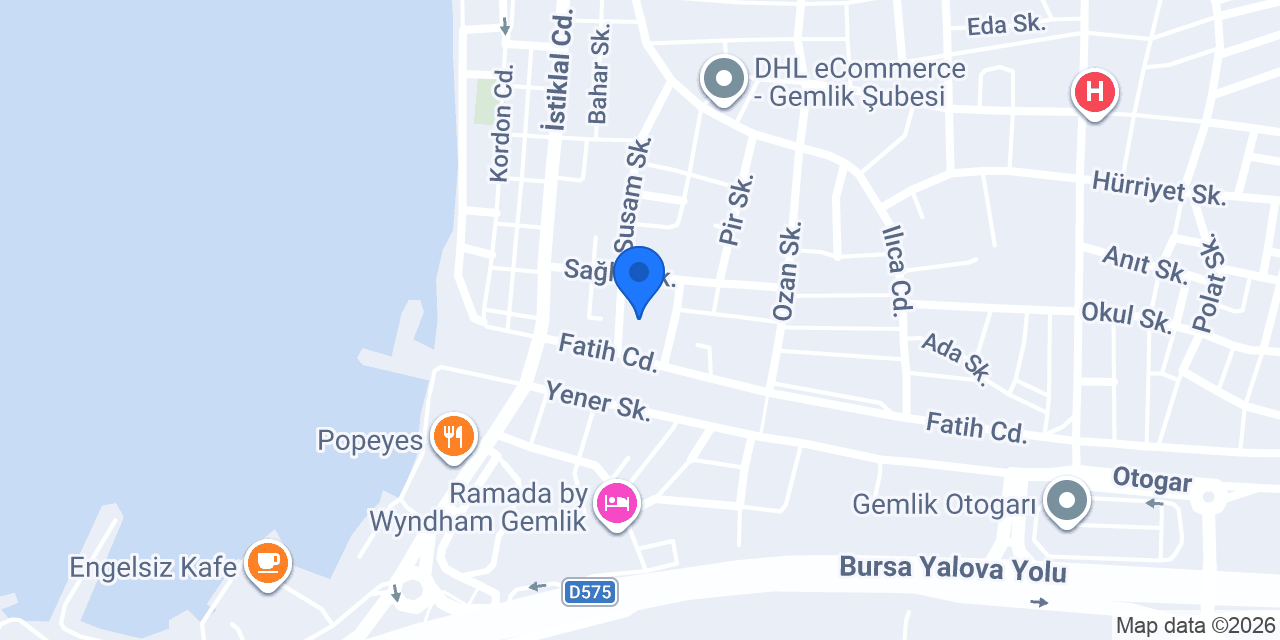 Gemlik Vergi Dairesi konumu