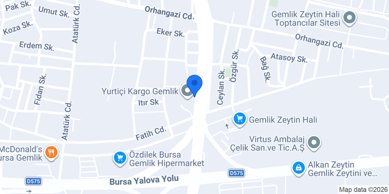 Gemlik Akü konumu