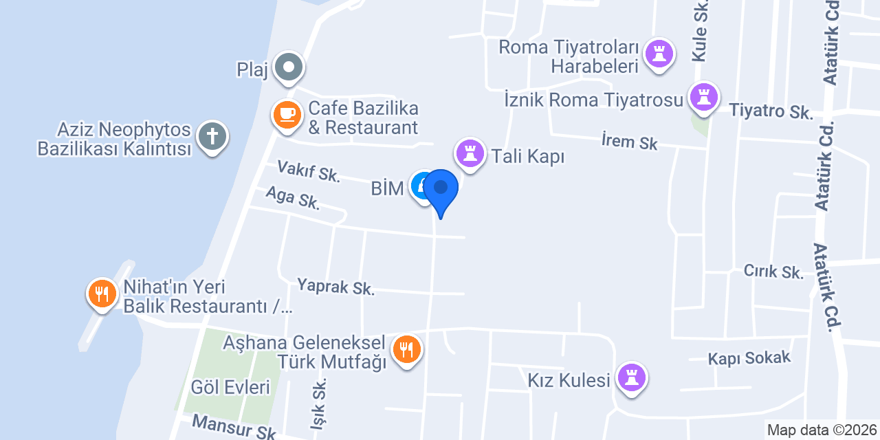 ÖZEL İZNİK ELİF ANAOKULU konumu