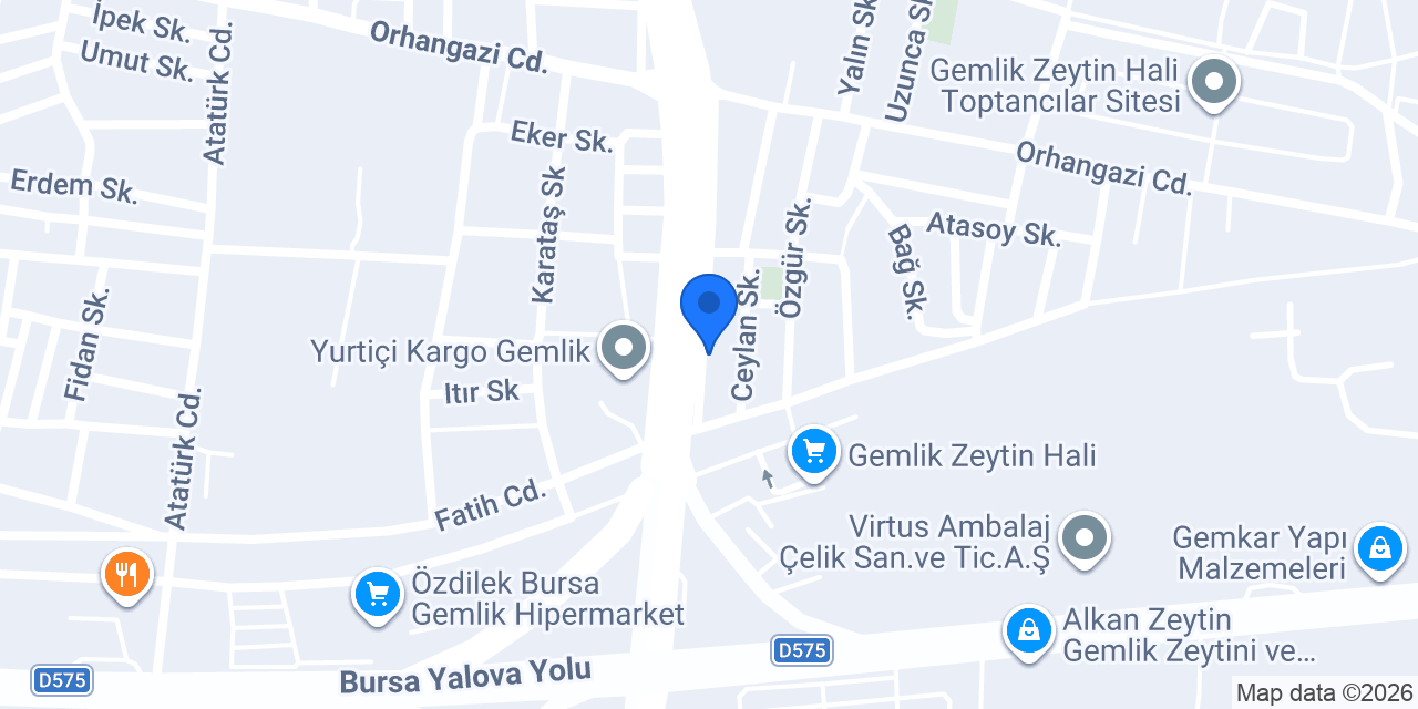 Ege Oto Yedek Parça konumu