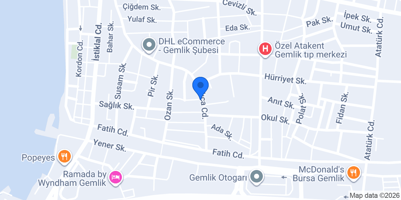 Bayoğlu Otomotiv konumu