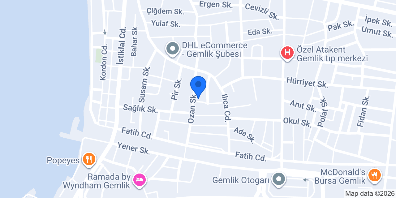Öykü Kuaför konumu