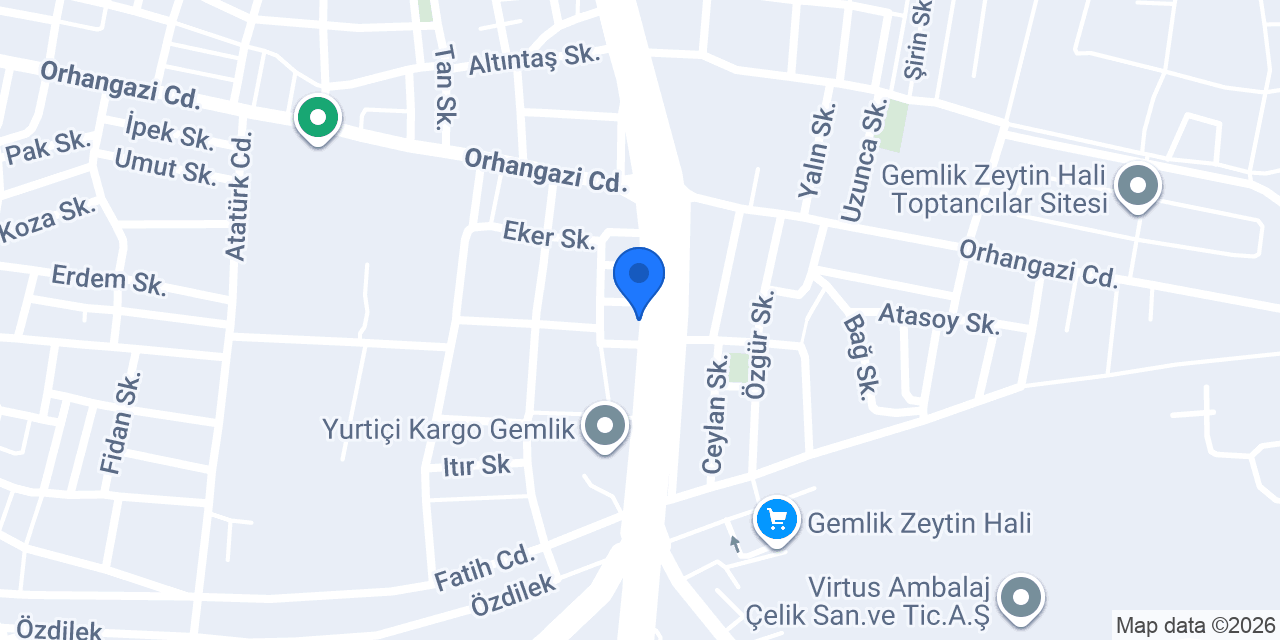 Erken Oto Lastik konumu