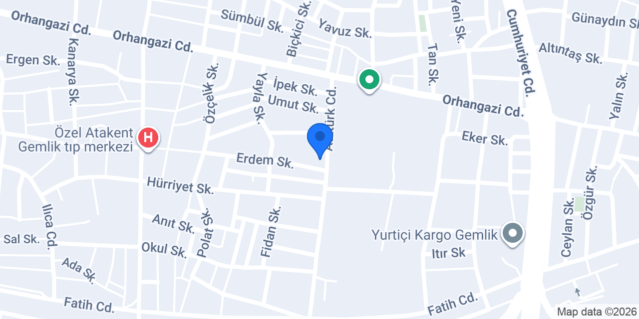 Gemlik Çoruh Kitap Kırtasiye konumu