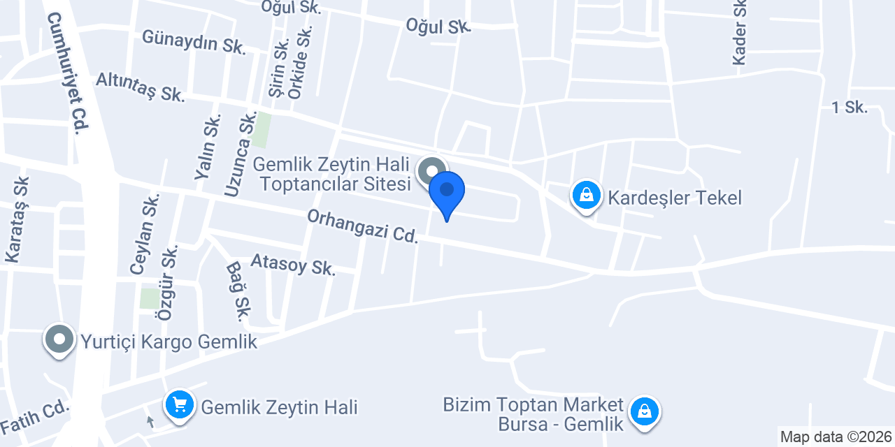 Kalyon Zeytincilik konumu