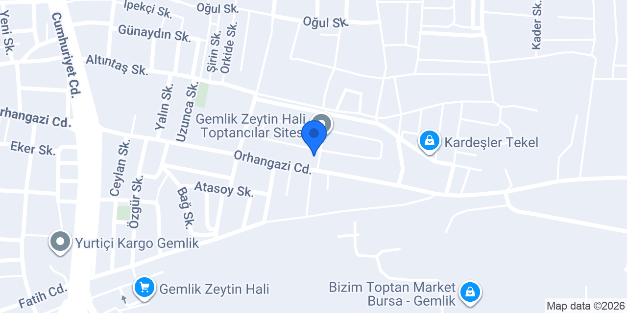 Köylü Zeytincilik konumu