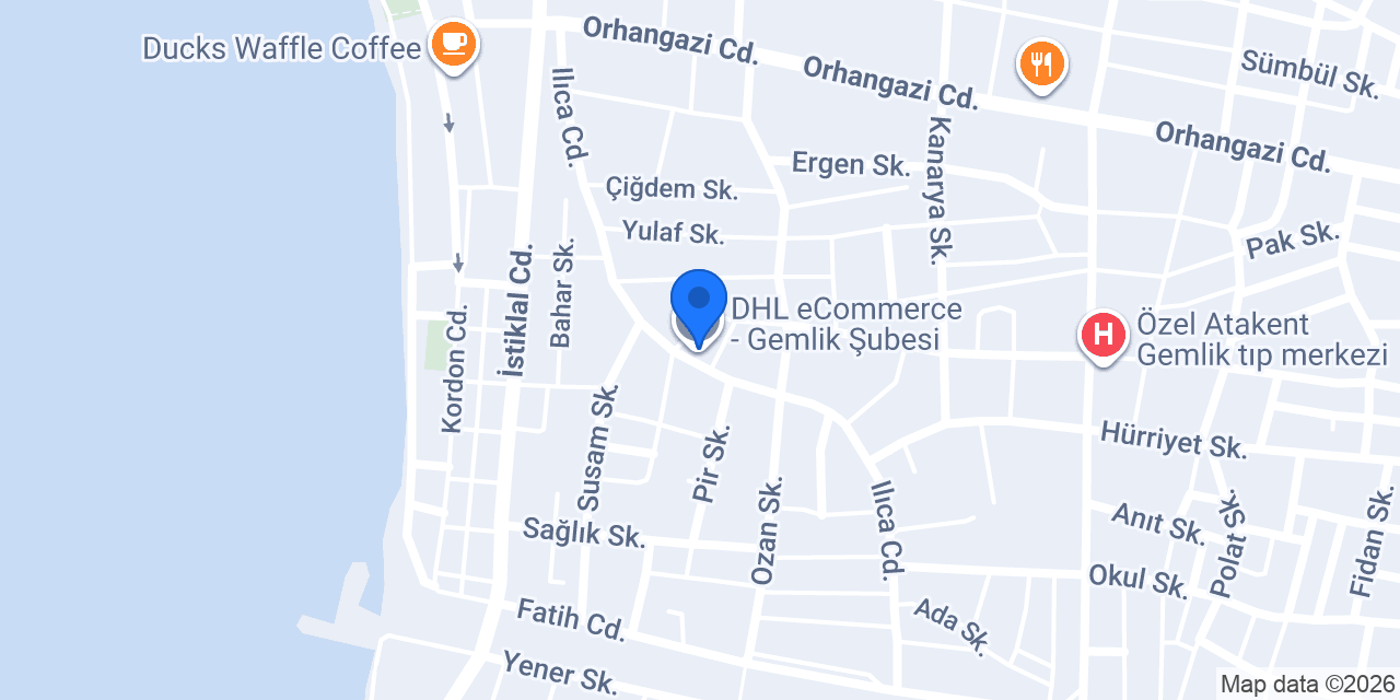 DHL eCommerce - Gemlik Şubesi konumu