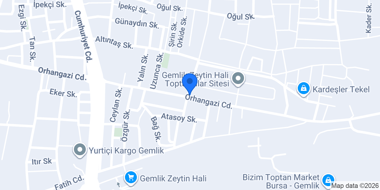 Hakbir Zeytincilik konumu