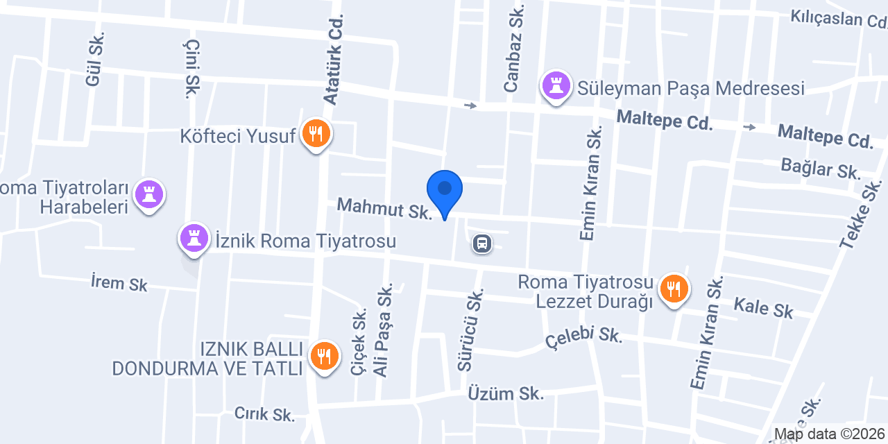 İznik Naz çiçek konumu
