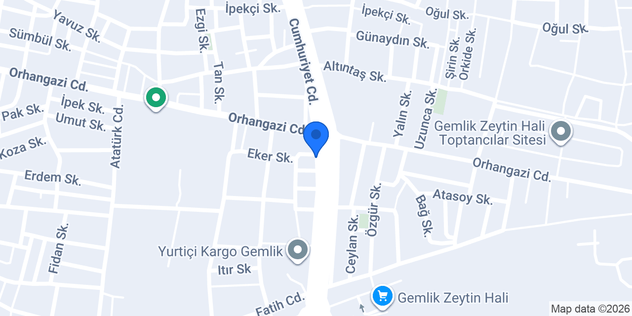 Gemlikotogaz konumu