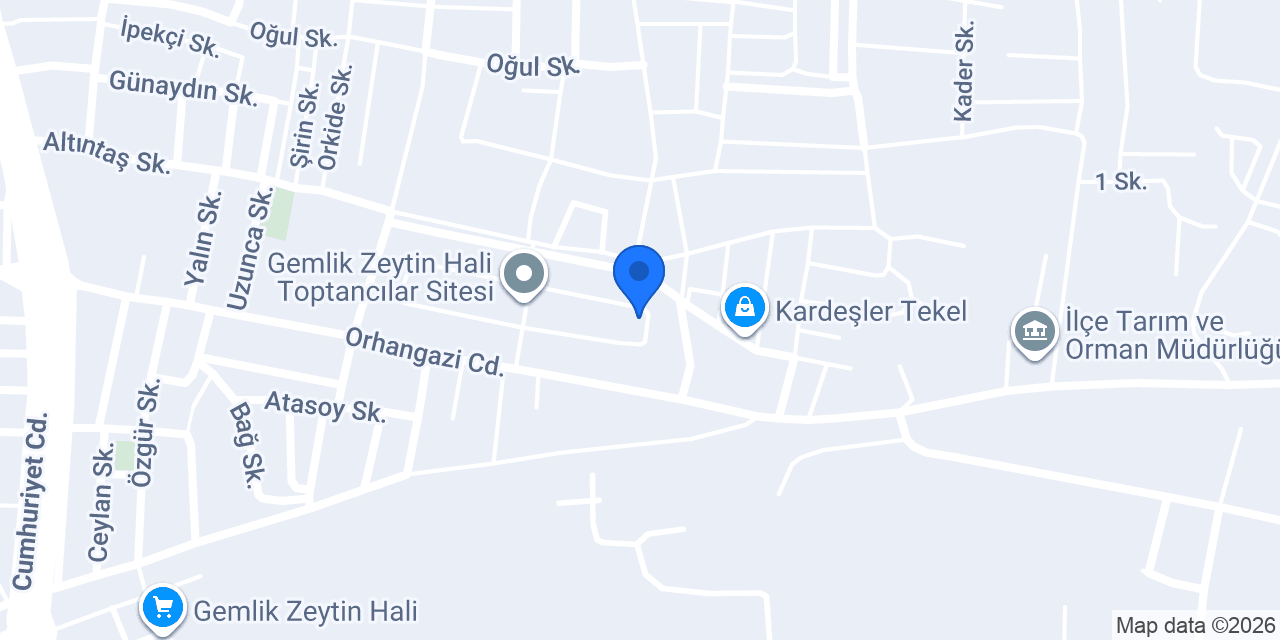 Mym Kumla Zeytincilik konumu