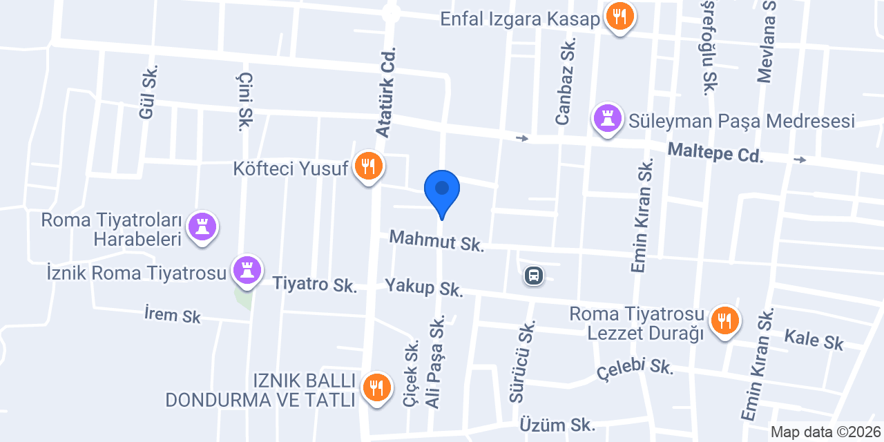 Yağmur Veteriner Kliniği konumu