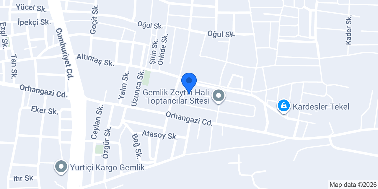 Maviay Zeytincilik konumu