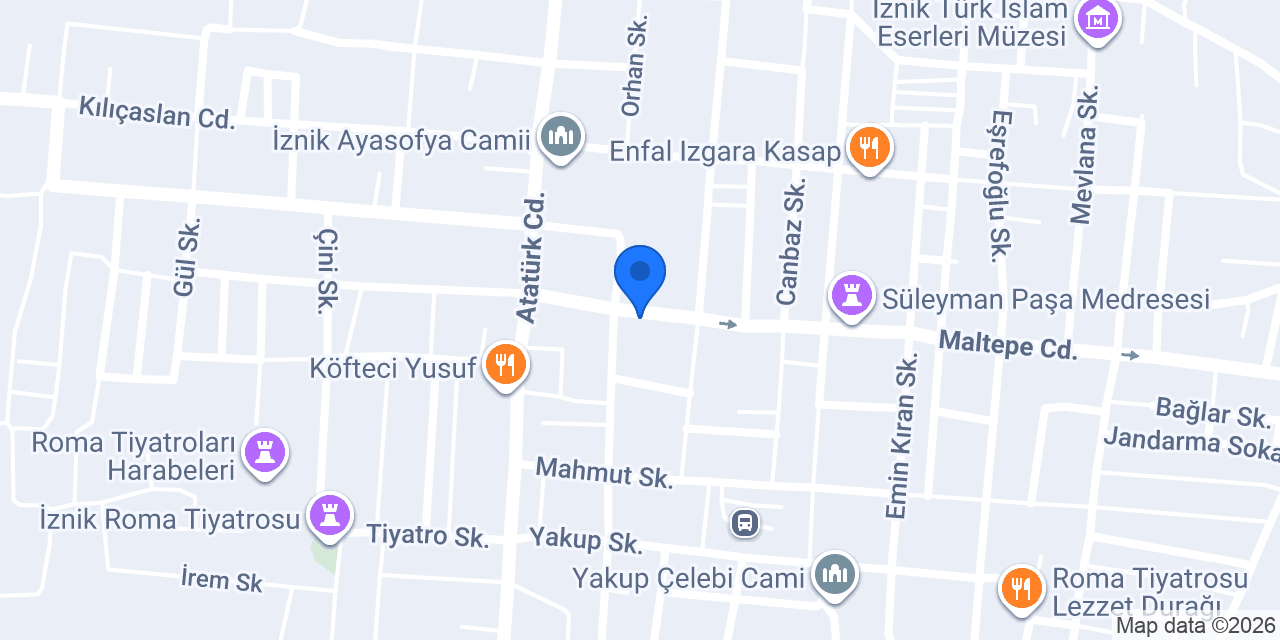 Başka Bi Yer Çini Atölyesi konumu