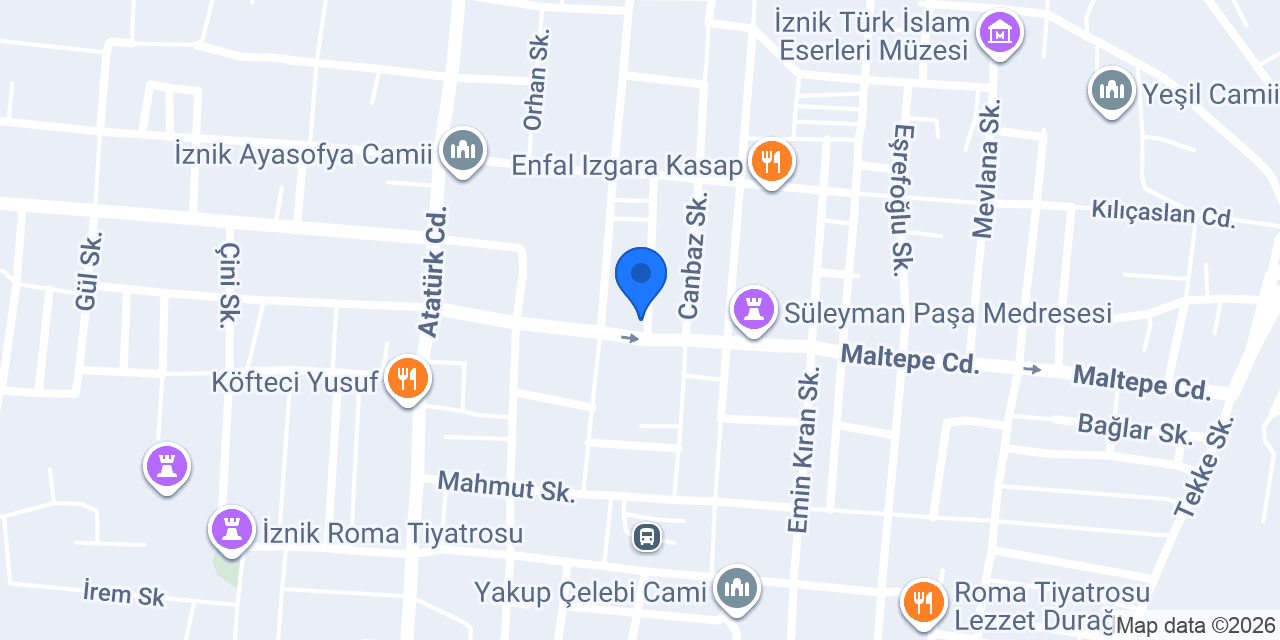 Feramik Sanat Atölyesi konumu
