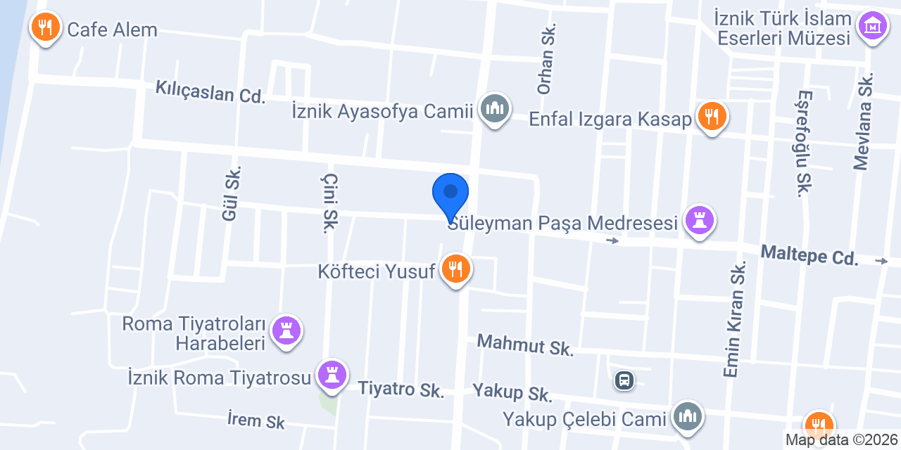 Nicaea Çiçekçilik konumu