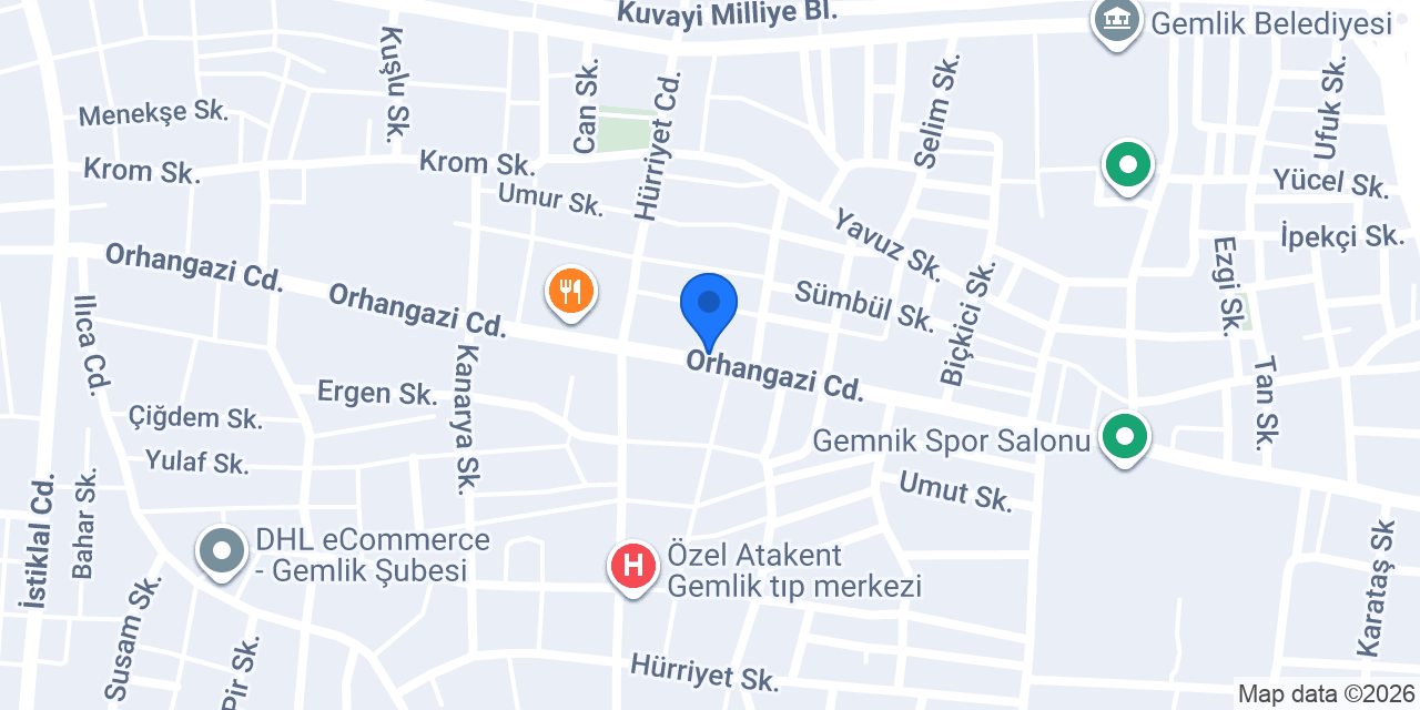 Gemlik pimapen (körfez yapı turan dağ ) konumu